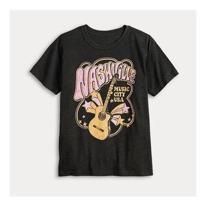 Kohl's Black Nashville Graphic Tee